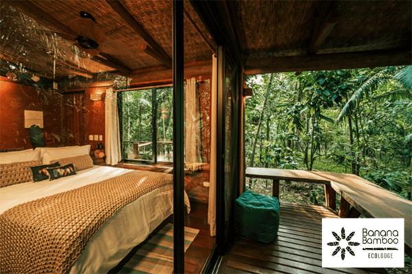 Banana Bamboo Ecolodge Убатуба Екстериор снимка